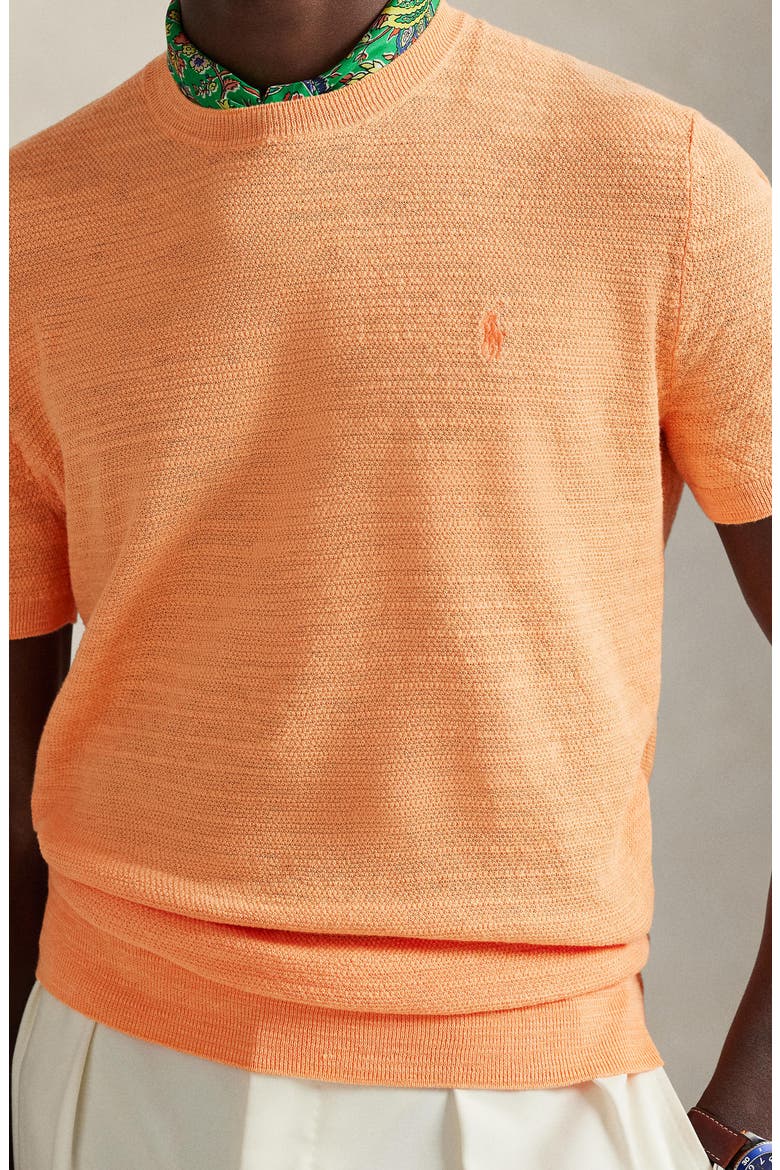 Polo Ralph Lauren Textured Seed Stitch Cotton & Linen Sweater (Men