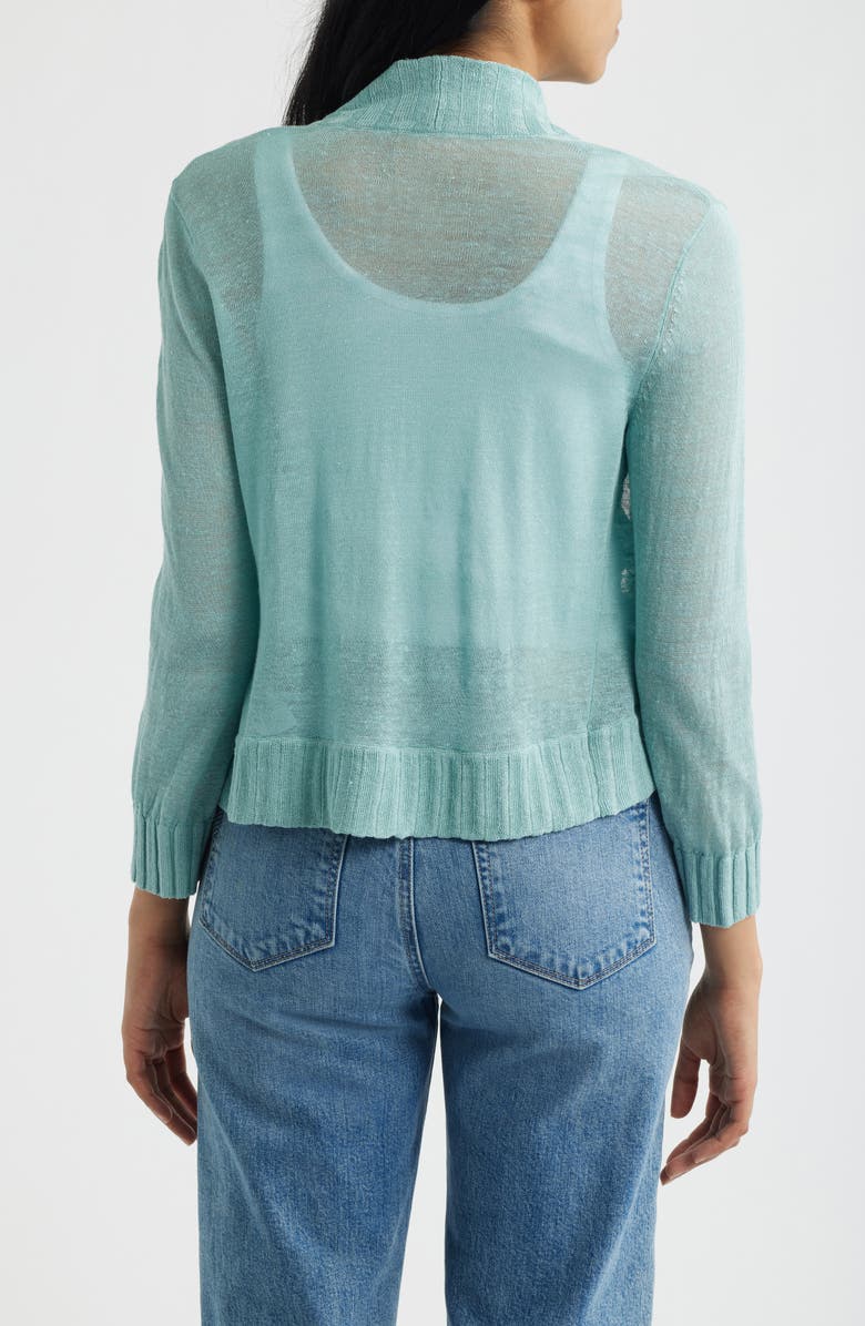 NIC+ZOE Bolero Open Front Cardigan, Alternate, color, Aquifer