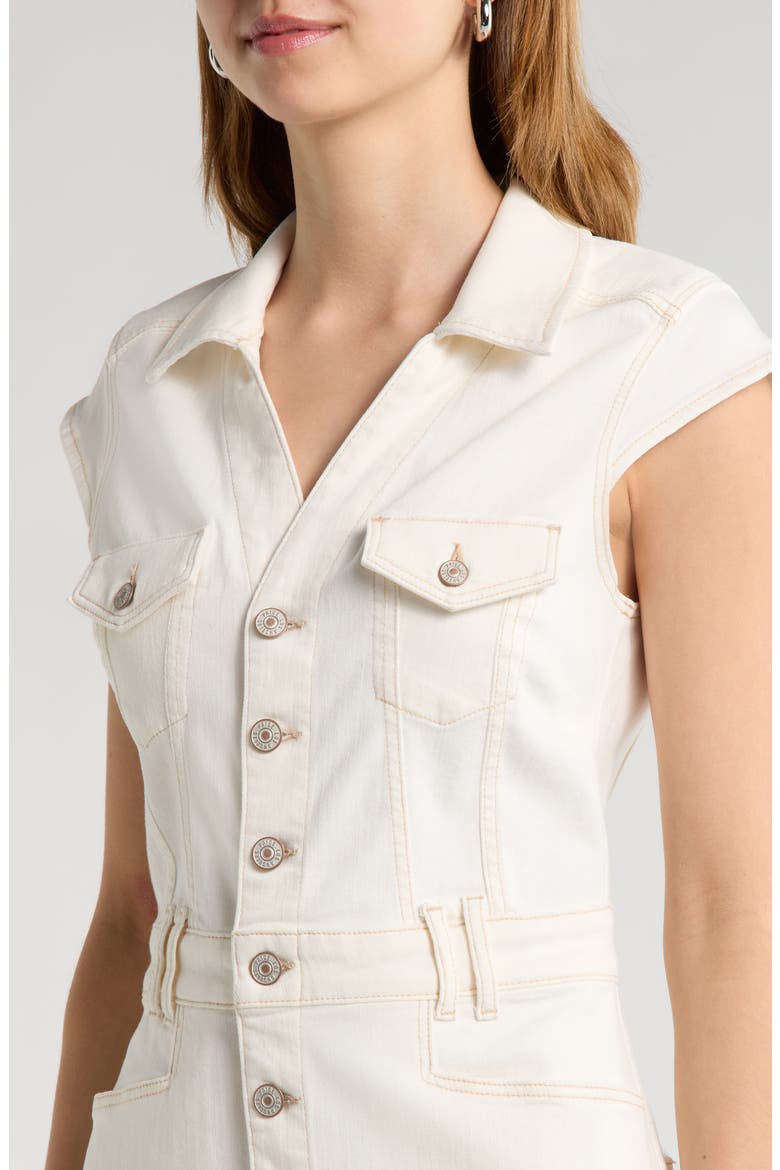 Jaxsyn Denim Minidress, Alternate, color, TOASTED ECRU