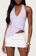 EDIKTED Arian Starfish Crossover Halter Top