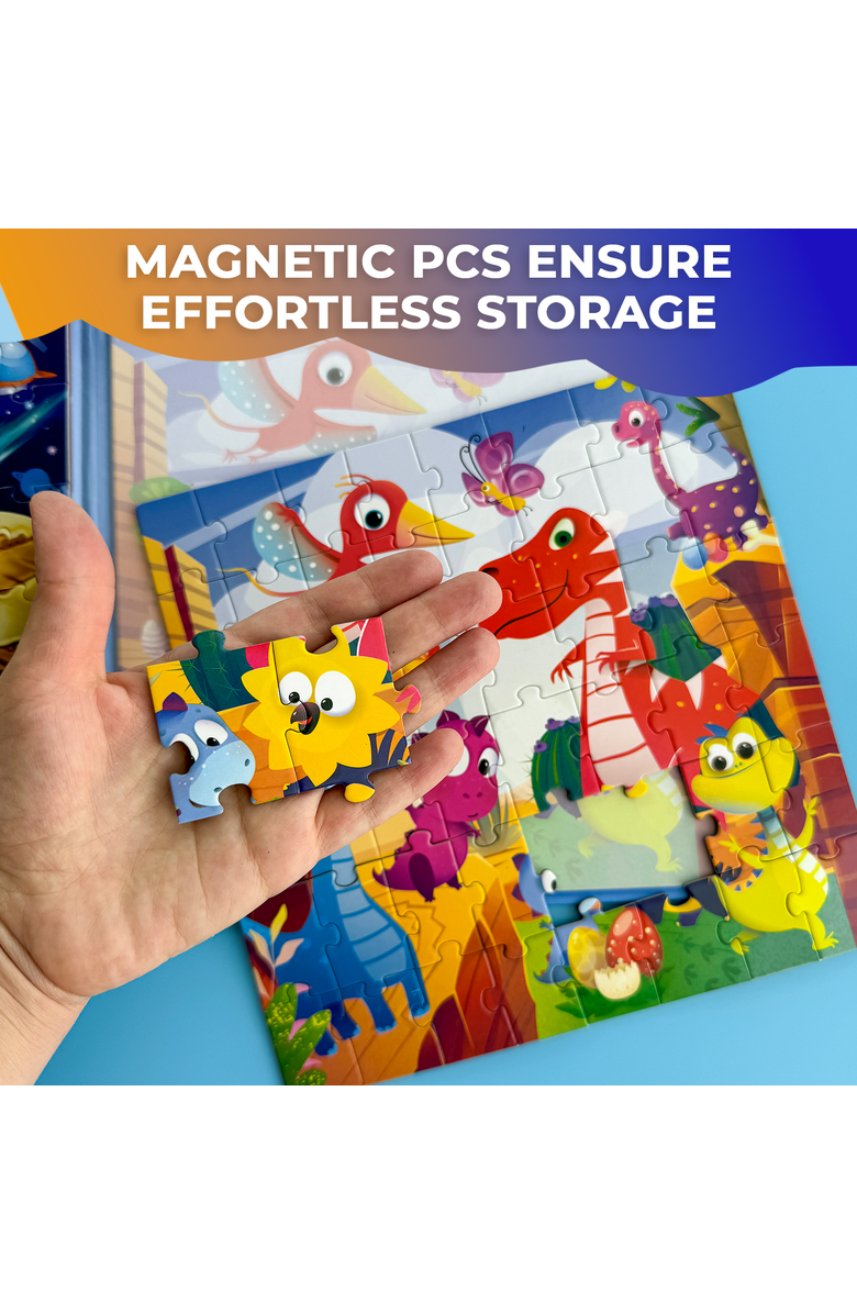 Quokka Magnetic Travel Puzzle Set - 2x48 Piece Jigsaw Puzzles, Alternate, color, Space