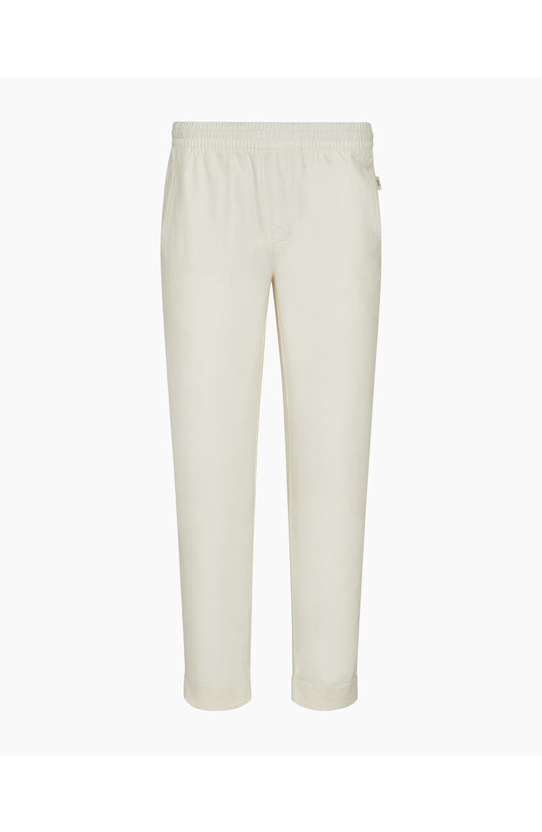 Onia Linen Cotton Stretch Cuff Pant, Alternate, color, Egret