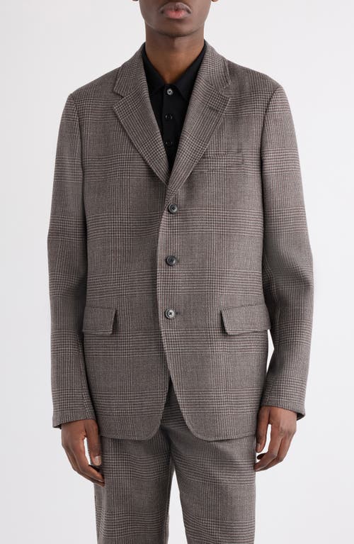 Dries Van Noten Bilbo Glen Plaid Wool Sport Coat In Gray