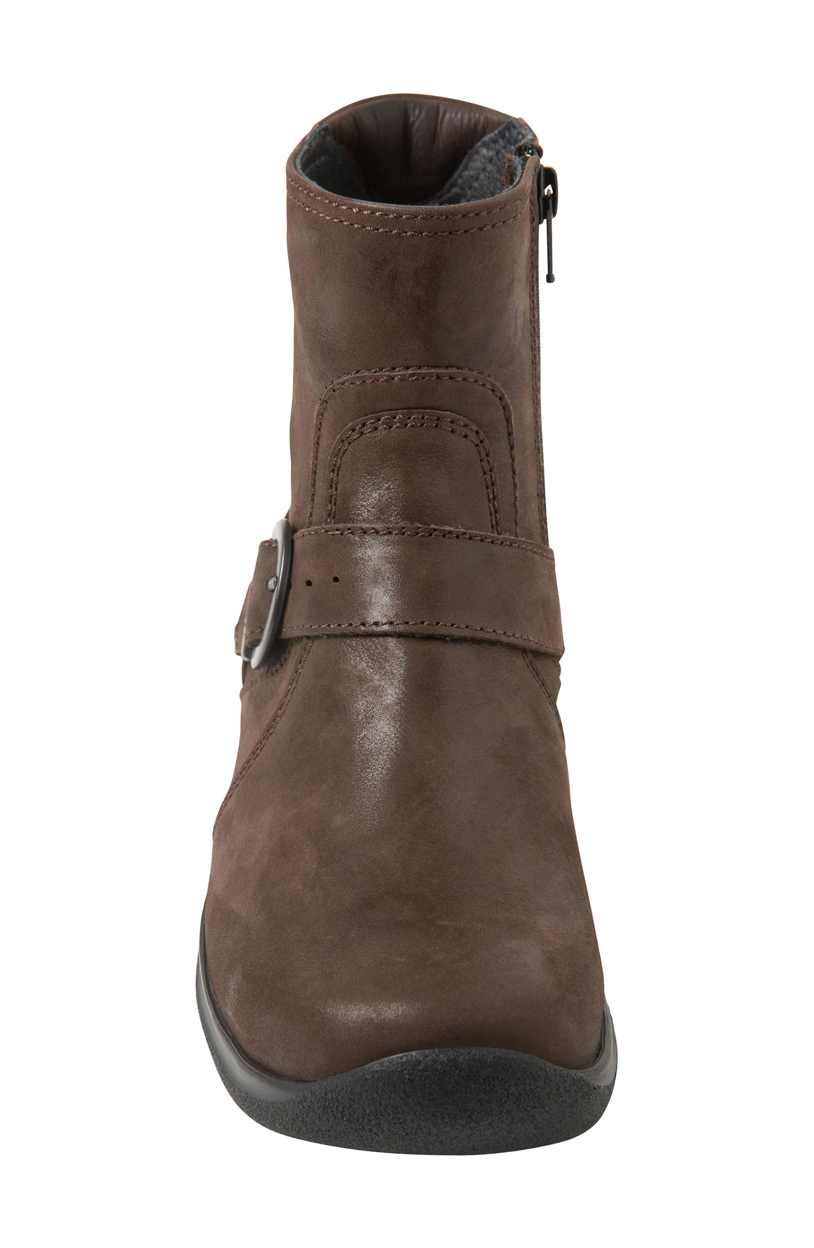 Okay Leather Bootie, Alternate, color, BROWN