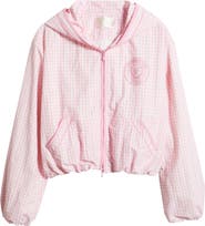 LoveShackFancy Kariana Front Zip Hooded Jacket