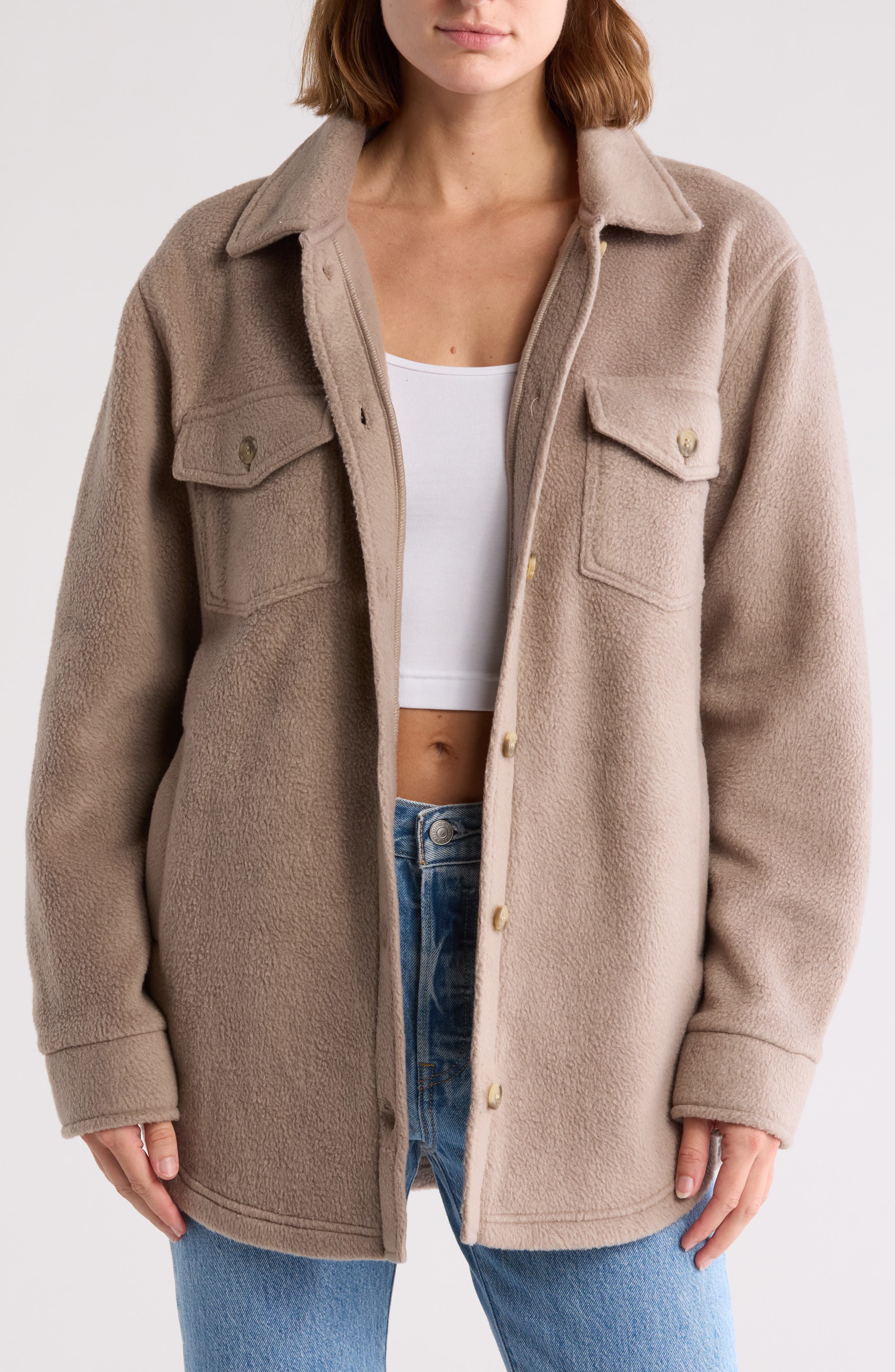 Thread & Supply Polar Fleece Shacket