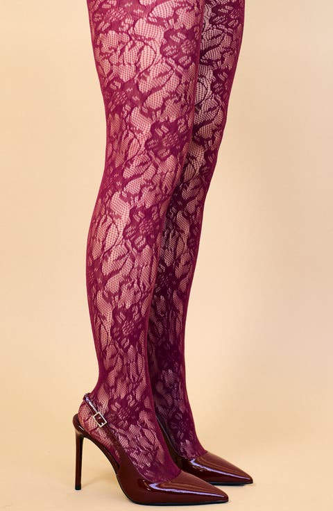 Stretch Lace Tights