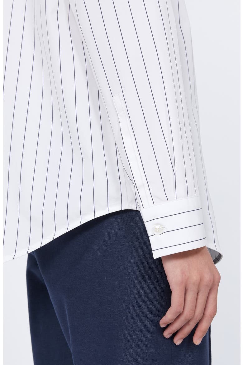 Effige Cotton Button-Up Shirt, Alternate, color, WHITE