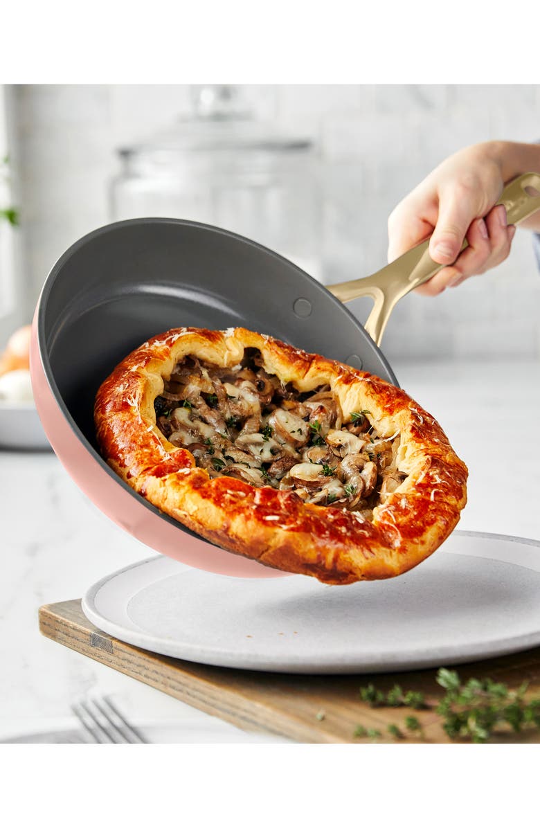 GreenPan GP5 Set of 2 Stainless Steel Nonstick Frying Pans, Alternate, color, Dusty Rose