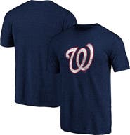 PROFILE Men's Profile Navy Washington Nationals Big & Tall Distressed Logo T-Shirt