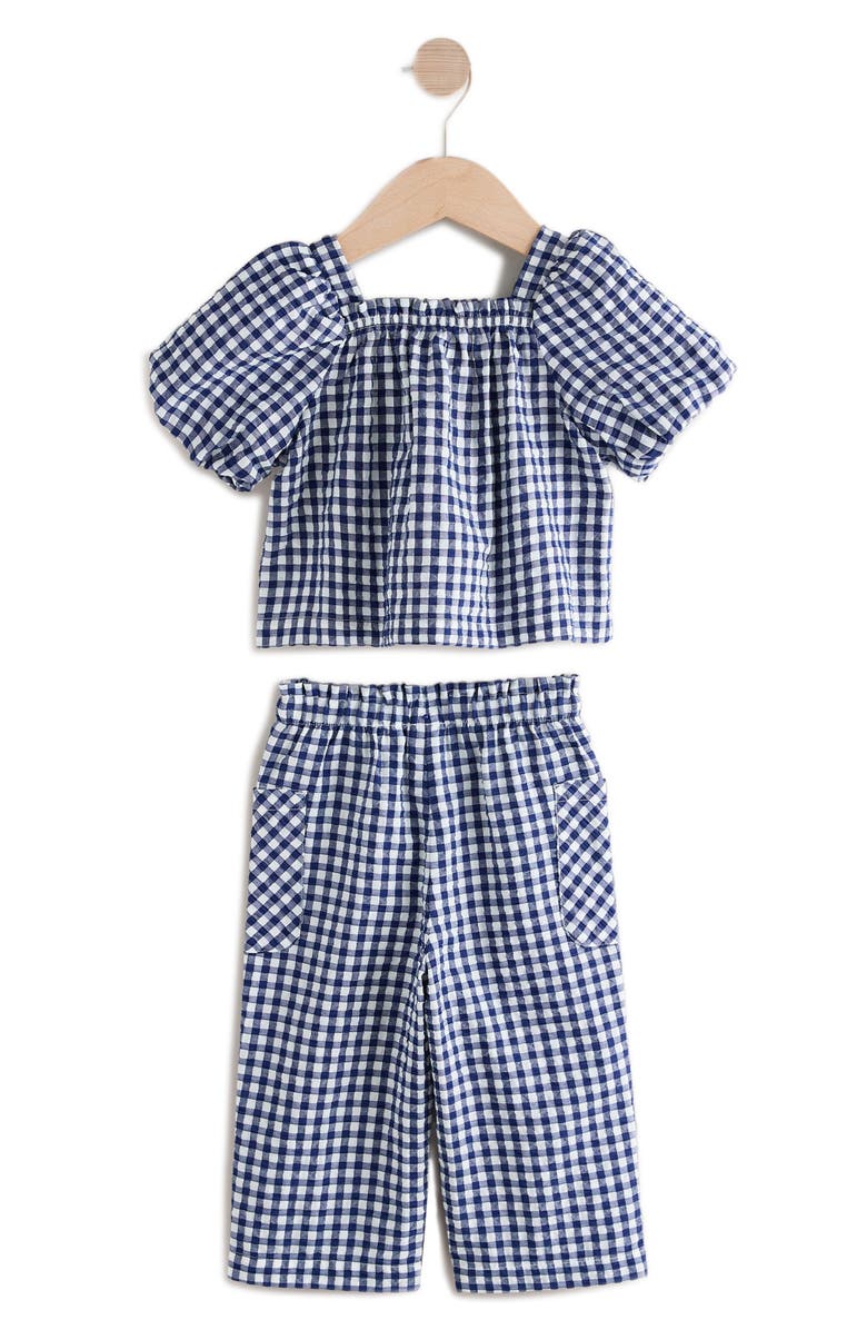 NEXT Kids' Gingham Top & Pants Set, Alternate, color, 
