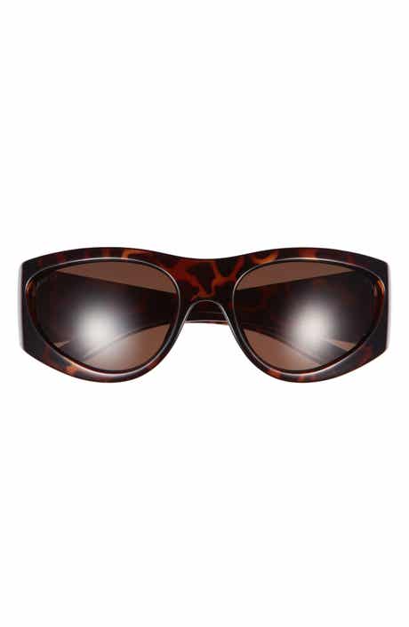 Gucci 63mm Oversize Oval Sunglasses