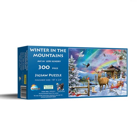 Winter In The Mountains 300 piece Jigsaw Puzzle for Adults