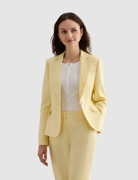 Adalee Linen Tailored Blazer