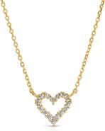 Joy Dravecky Mini Pavé Heart Pendant Necklace