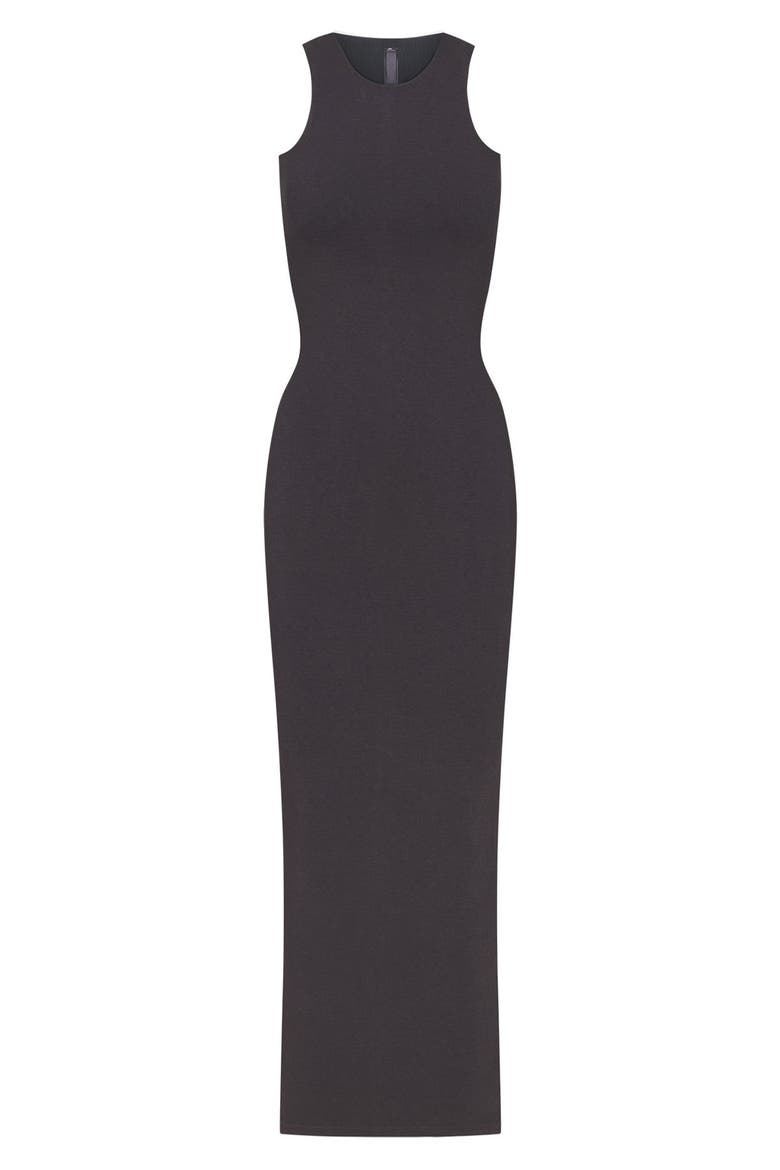 Cotton Blend Knit Tank Dress, Alternate, color, ASH