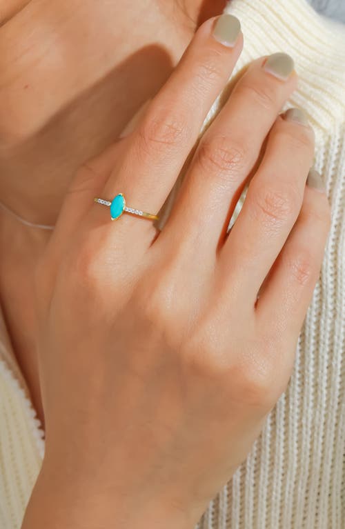 Ys Gems Marquis Gemstone Ring In Gold