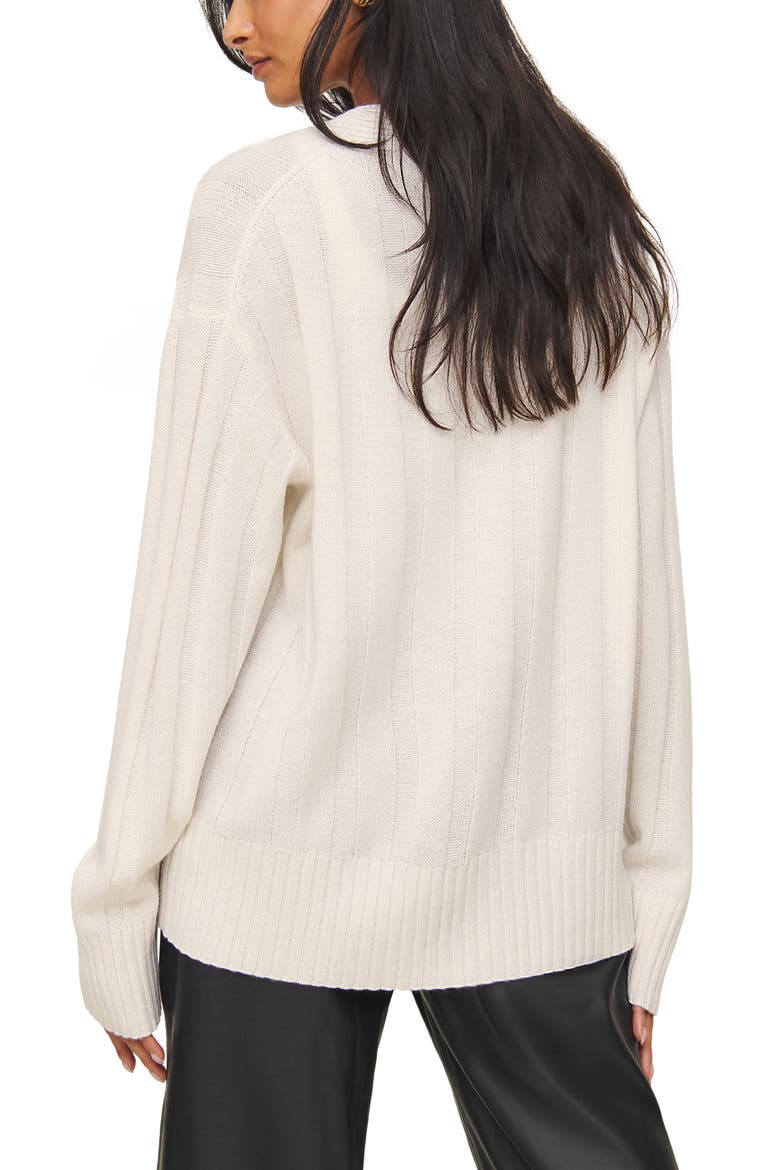 Capri Oversize Recycled Cashmere & Wool Blend Cardigan, Alternate, color, GOSSAMER