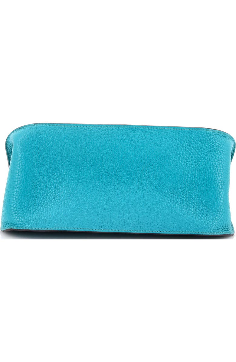 Pre-Owned Hermes Jypsiere Bag Clemence 28, Alternate, color, Bleu Paon