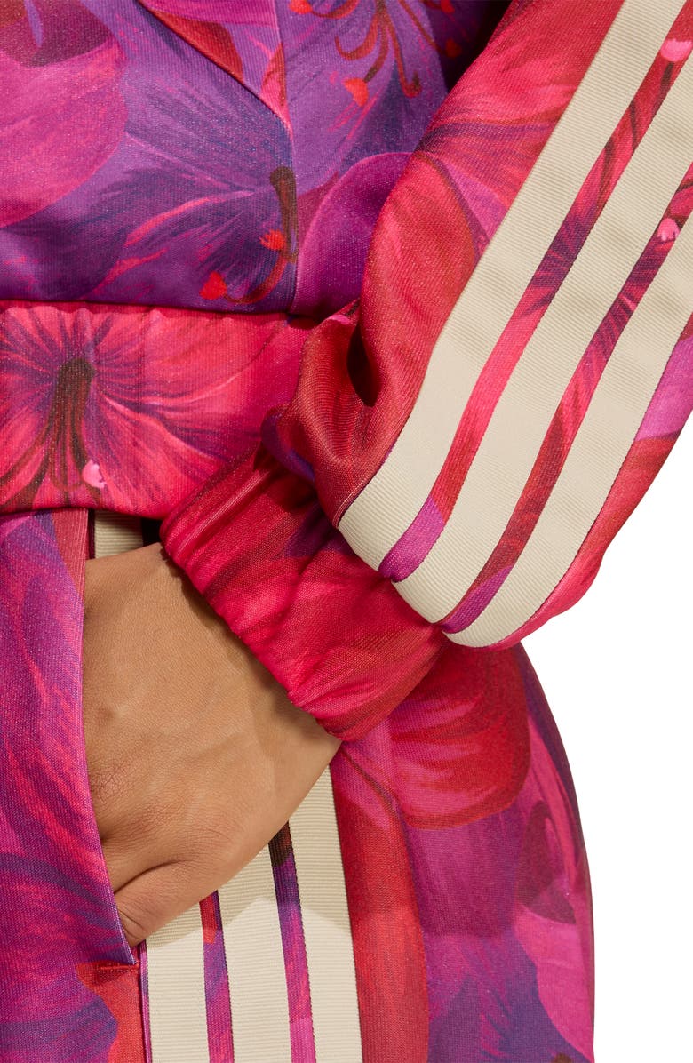 adidas x FARM Rio Tiro Jacket, Alternate, color, Magenta/ Maroon/ Crystal Linen