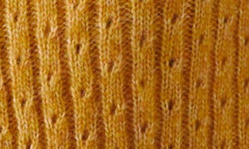 Lk Bennett Nora Pointelle Crop Cardigan In Yellow
