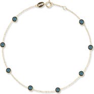 Ember Fine Jewelry 14K Gold Stone Station Bracelet