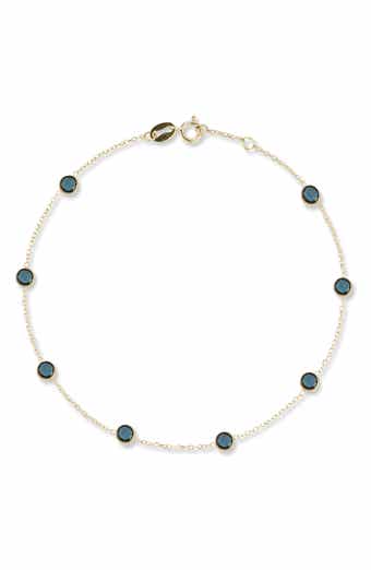 Ember Fine Jewelry 14K Gold Stone Station Bracelet