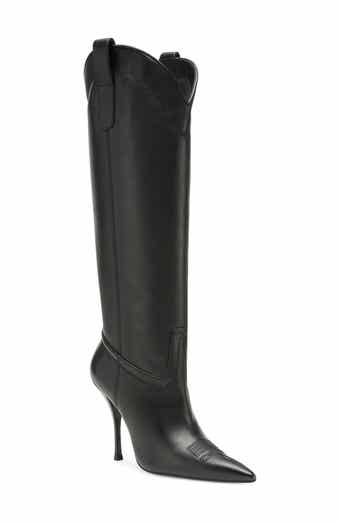 Outwest Knee High Pointed Toe Boot