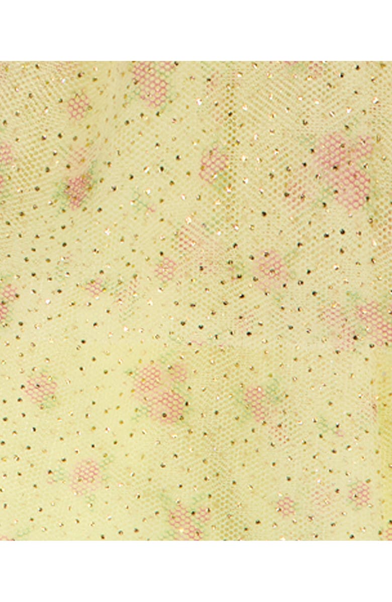 Juicy Couture Ruffle Bodysuit & Mesh Skirt Set, Alternate, color, Yellow