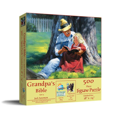 Grandpa's Bible 500 piece Jigsaw Puzzle for Adults