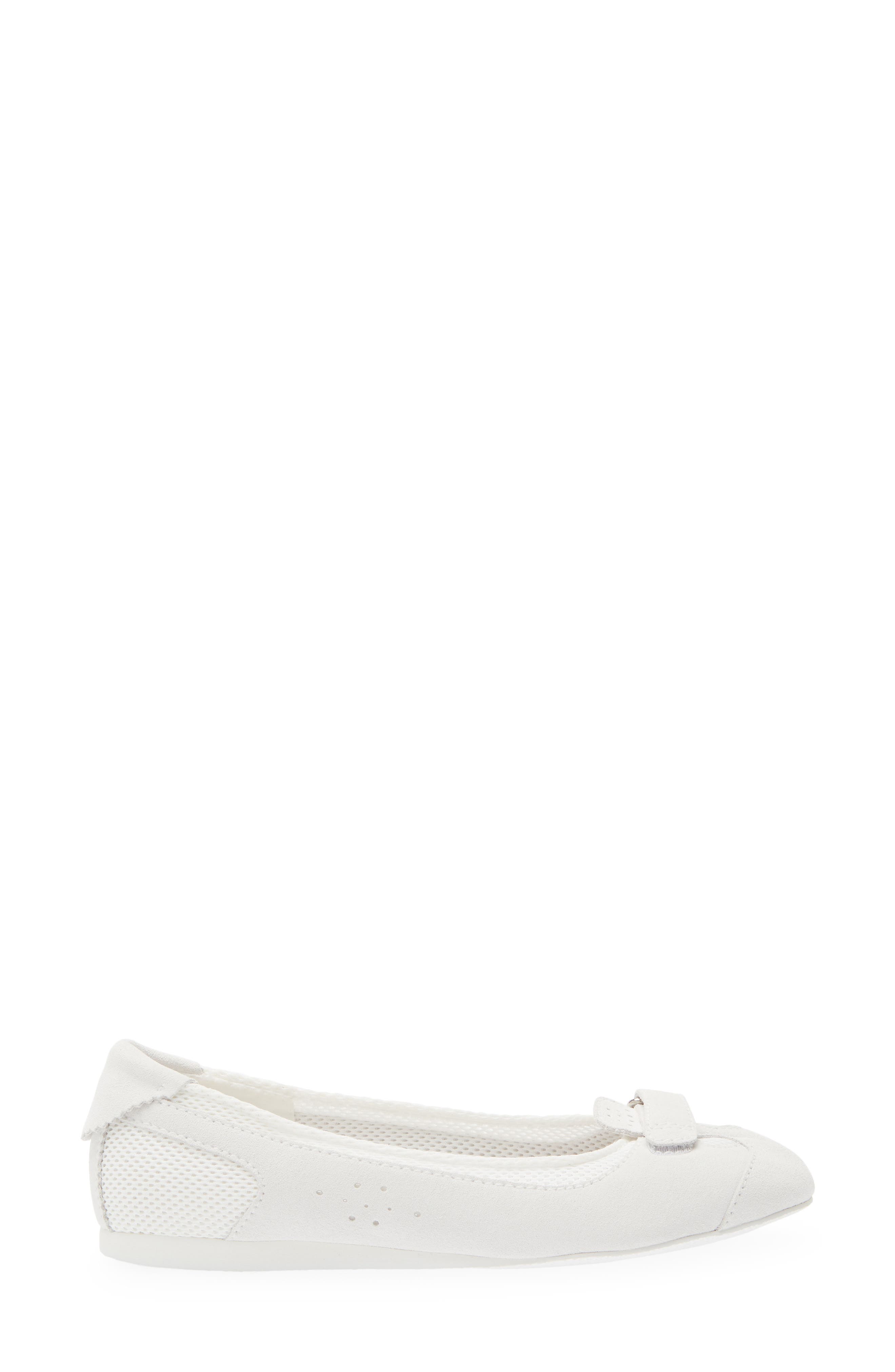 Jeffrey Campbell Faylen Ballet Flat, Alternate, color, White Suede Combo