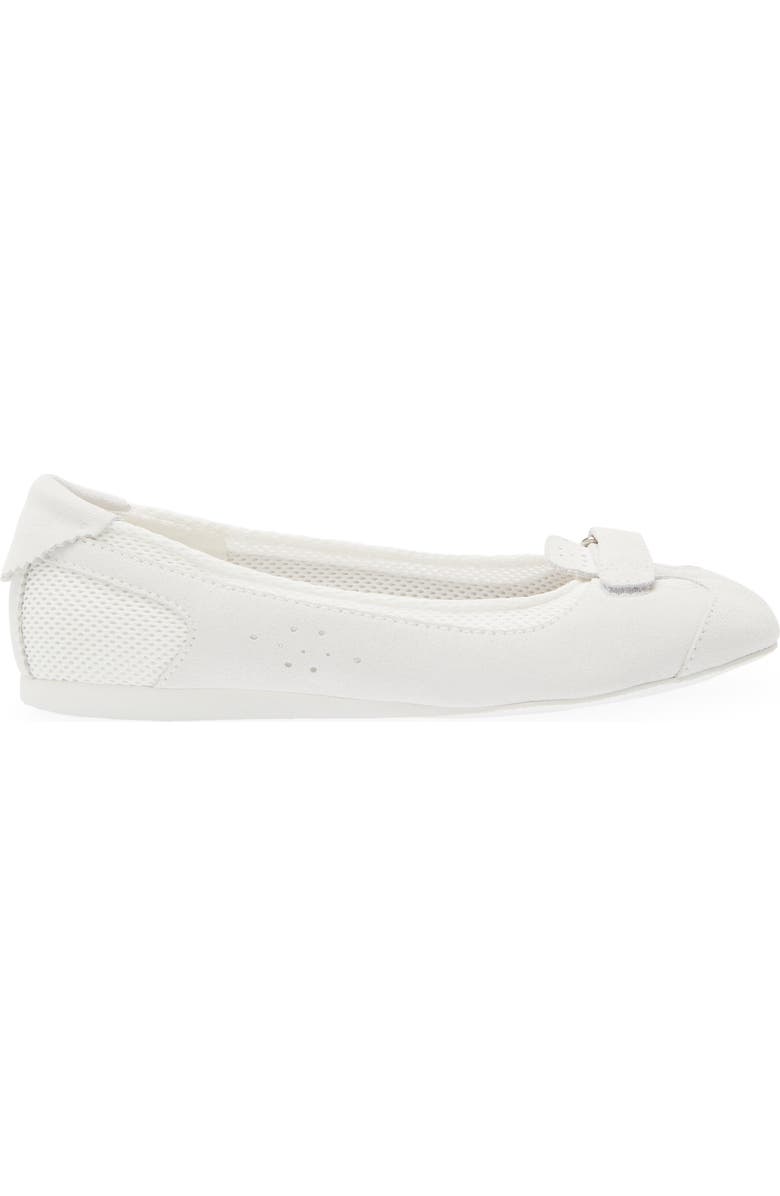 Jeffrey Campbell Faylen Ballet Flat, Alternate, color, White Suede Combo