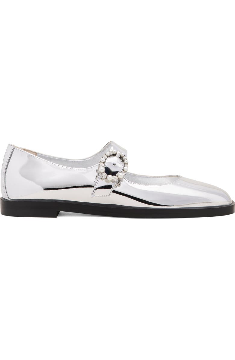 Stuart Weitzman Loralei Crystal Mary Jane, Alternate, color, Silver