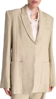 TWP Morgans Oversize Linen Blazer