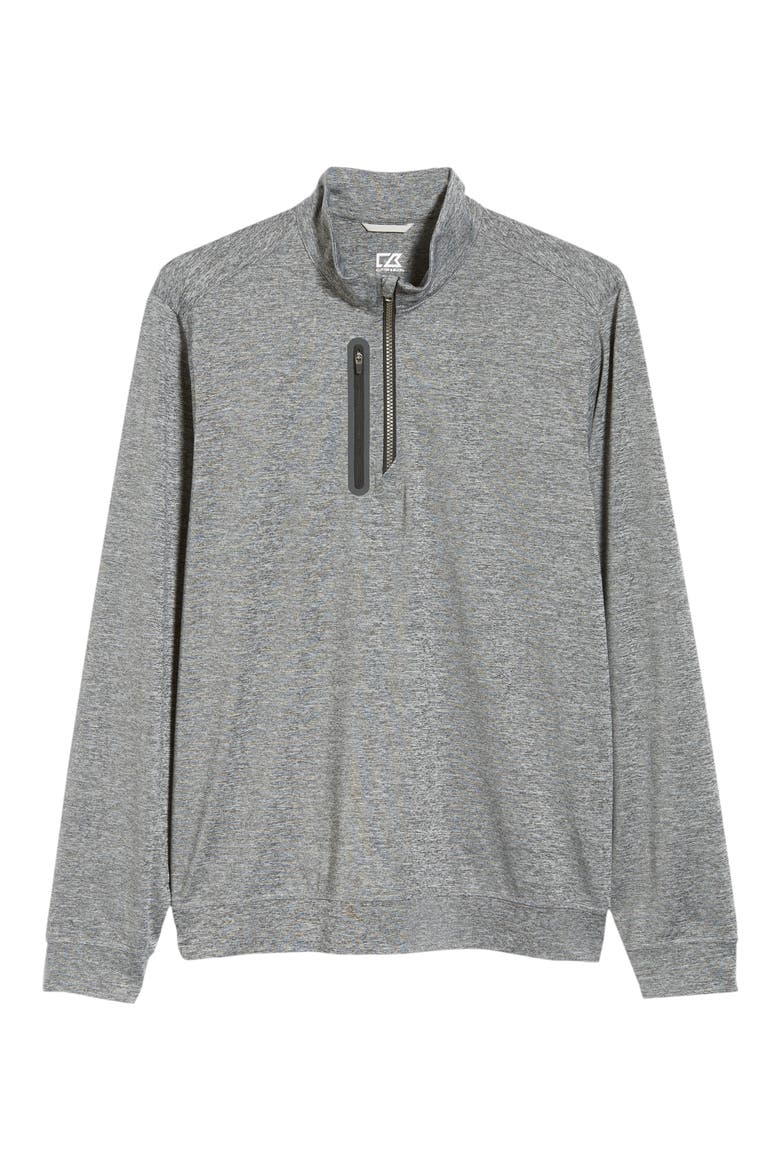 Stealth Quarter Zip Pullover, Alternate, color, ELEMENTAL GREY