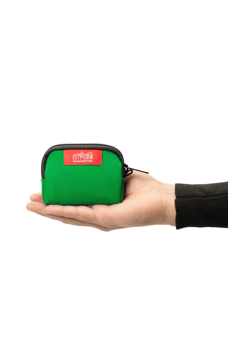Coin Purse W/Divider, Alternate, color, Green