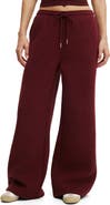 COTTON ON BODY Women's Active Plush Tie Waist Wide Leg Sweatpant
