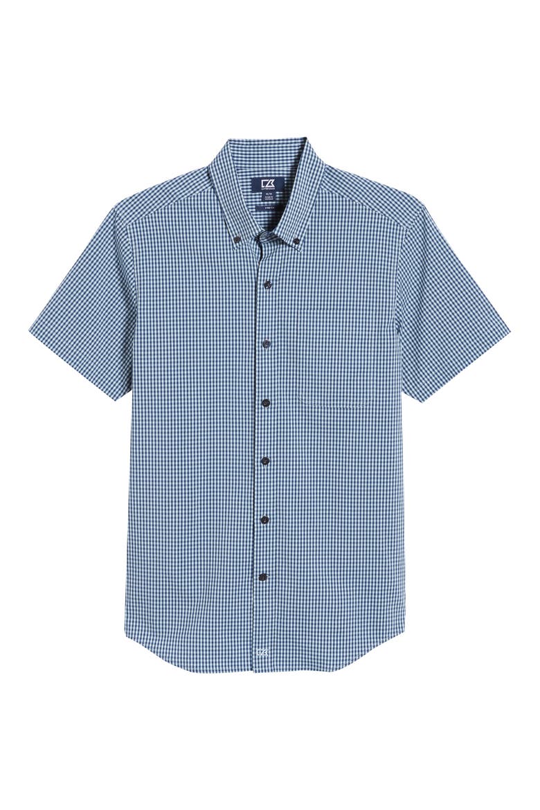 Anchor Classic Fit Gingham Shirt, Alternate, color, ZEN BLUE