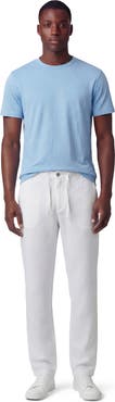 Lords of Harlech Solid Linen Drawstring Pant