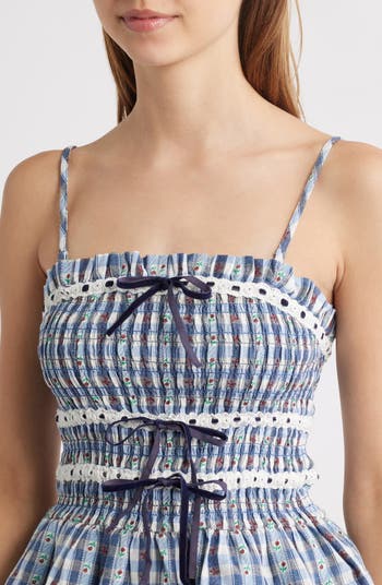 Katya Organic Cotton Gingham Camisole