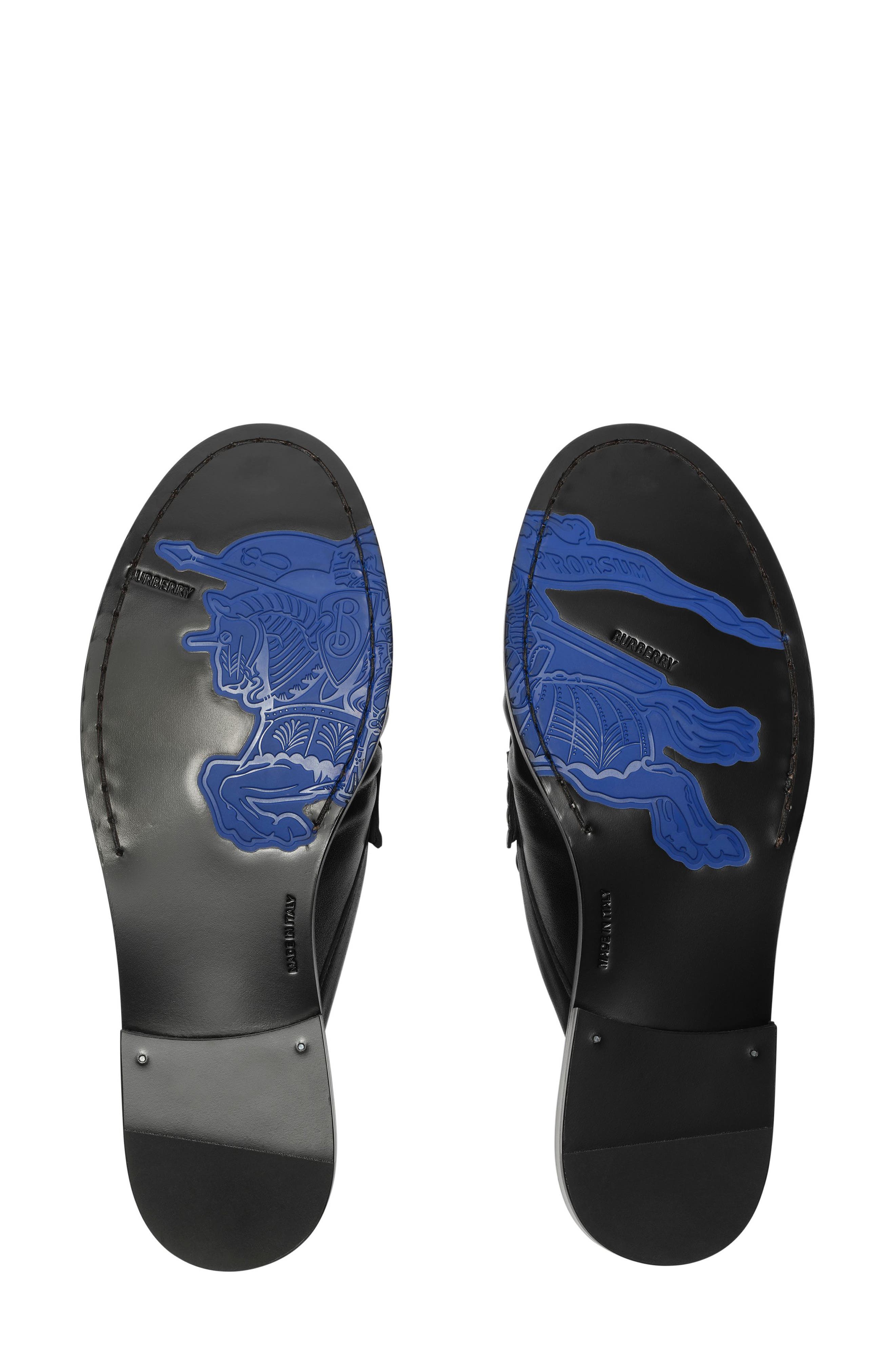 Burberry Cadet Loafer Mule, Alternate, color, Black