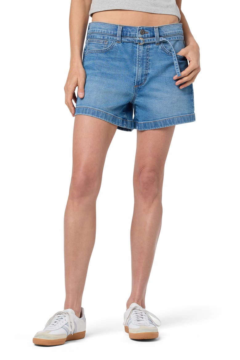 Belted Relaxed Shorts, Main, color, CINDY