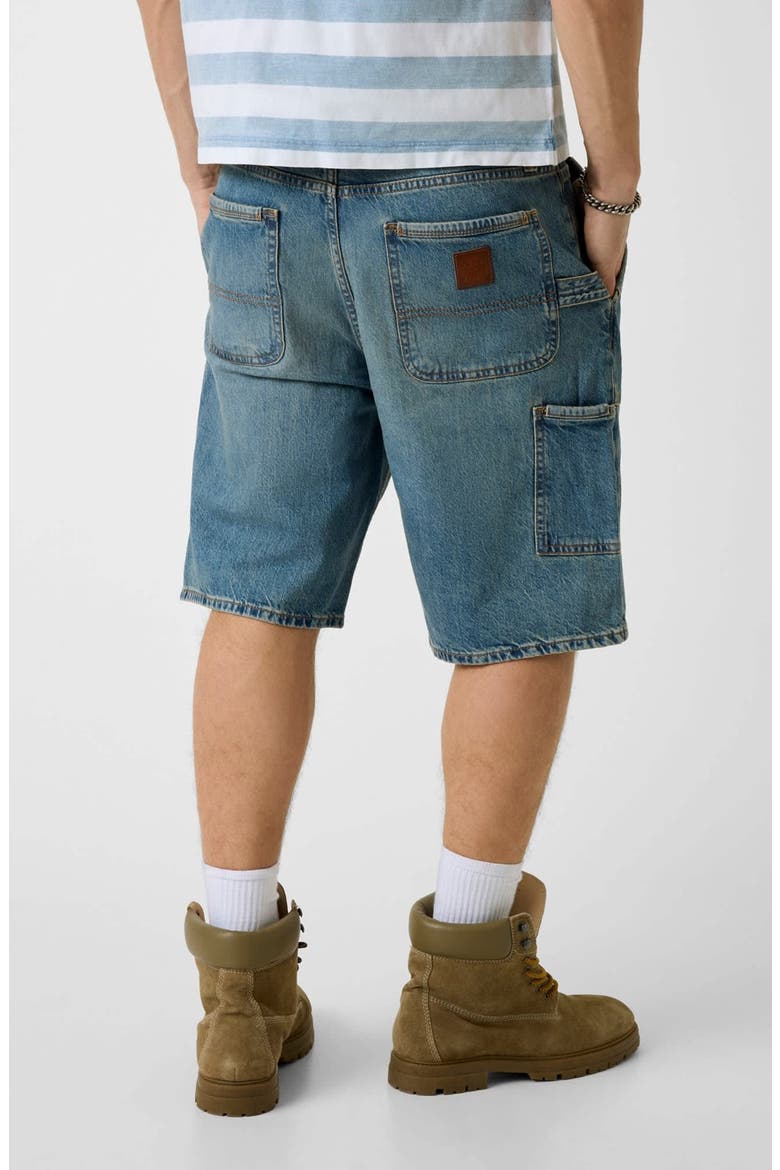 GJ Carpenter Denim Shorts, Alternate, color, BLUE