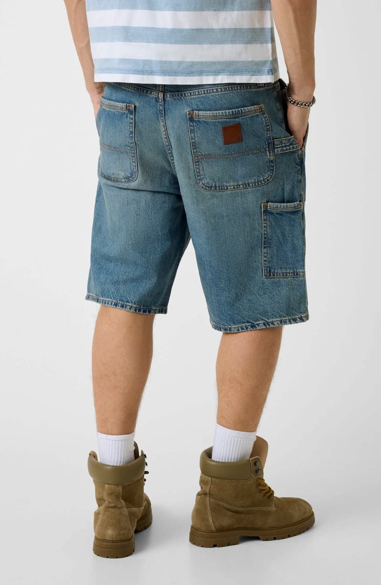 GUESS GJ Carpenter Denim Shorts, Alternate, color, Blue