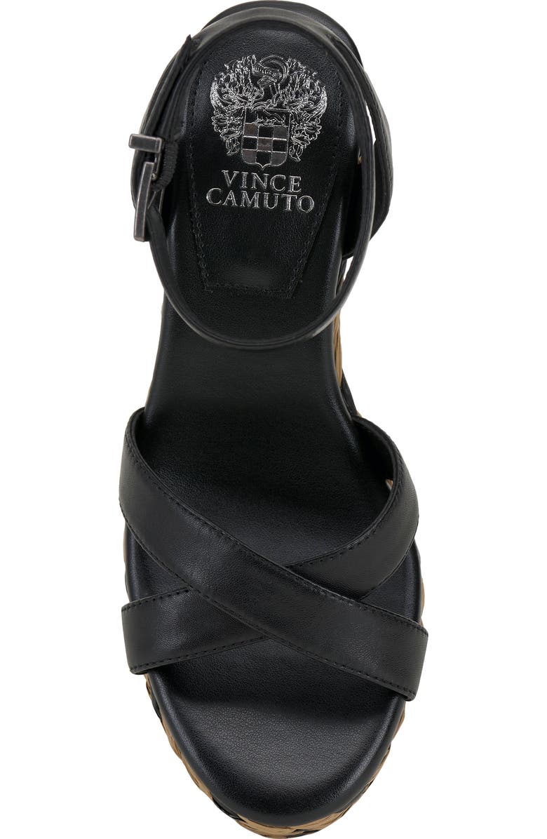 Vince Camuto Fettana Raffia Wedge Sandal, Alternate, color,