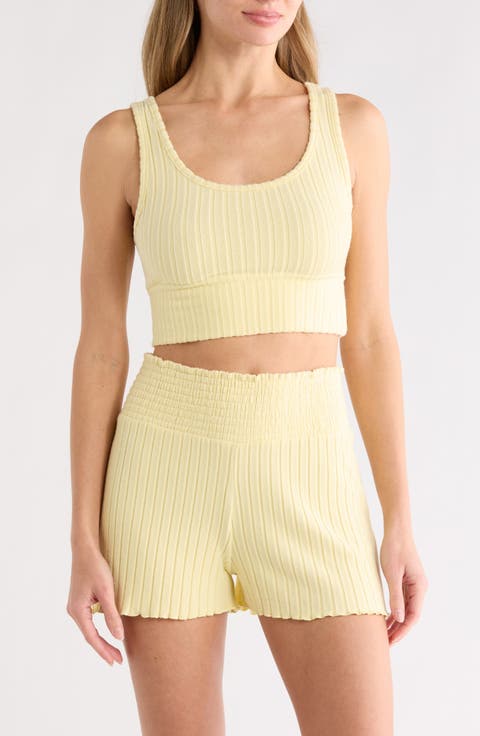 Brushed Ribbed Short Pajamas