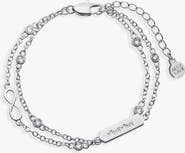 Alex and Ani Mama Infinity Chain Double Strand Bracelet