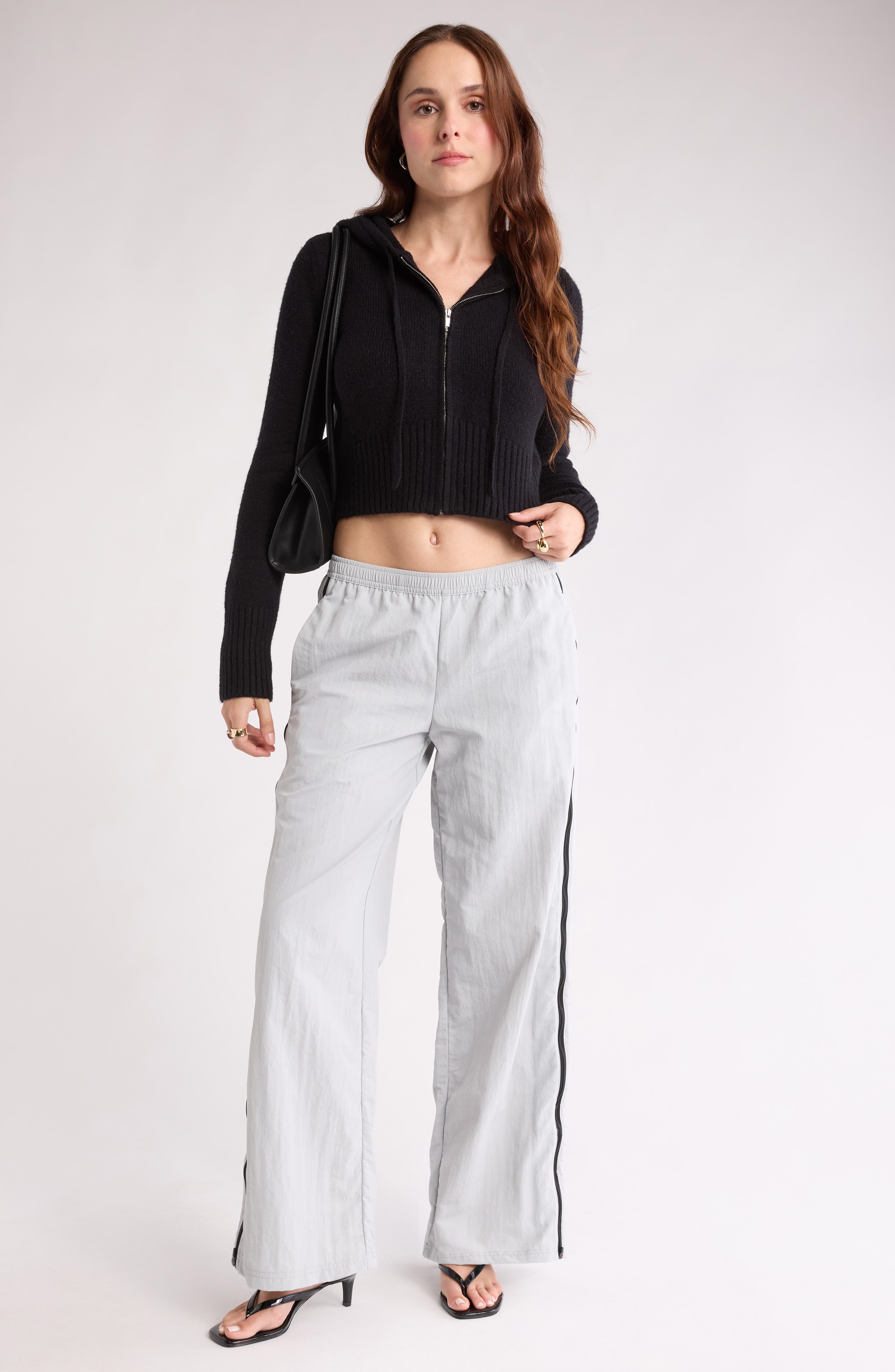 Front Zip Hooded Sweater - image 2