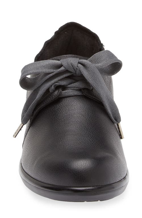 Naot Blizzard Derby In Soft Black Leather