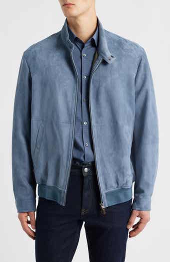 Canali Suede Bomber Jacket